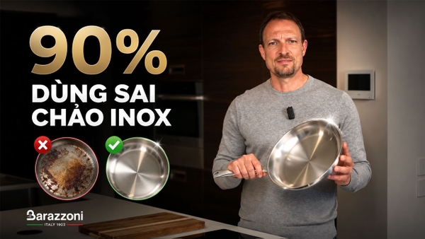 Làm Chủ Nghệ Thuật Nấu Ăn Với Chảo Inox Cao Cấp Barazzoni