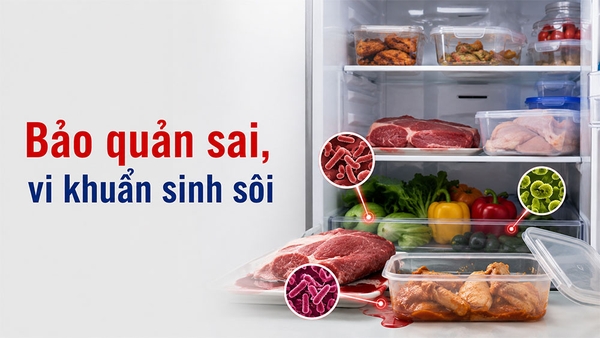 Thói quen bảo quản thực phẩm khiến vi khuẩn phát triển nhanh
