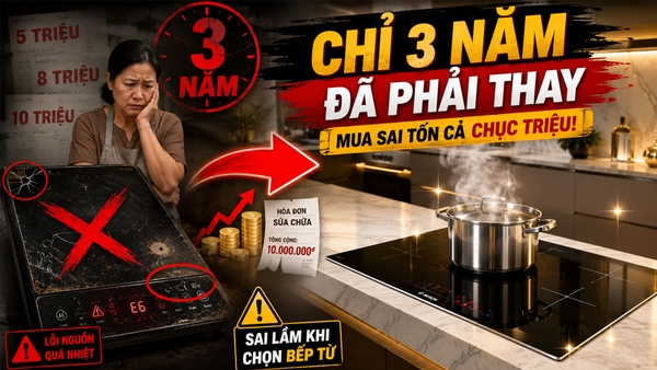 Sai lầm khi chọn bếp từ khiến nhiều người phải thay mới chỉ sau vài năm