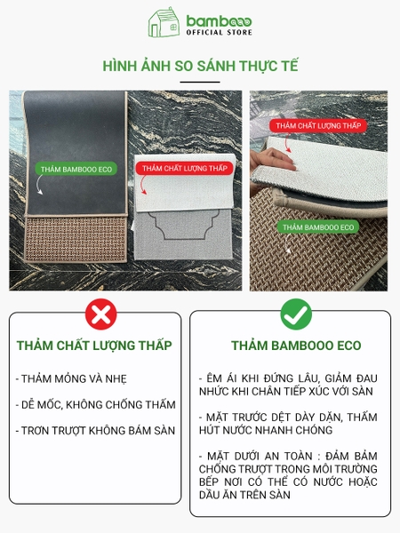 Thảm Bếp Chống Trượt Cao Cấp