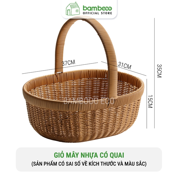 Giỏ picnic giả mây