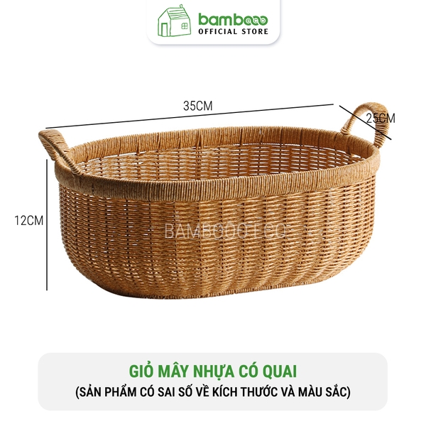 Giỏ nhựa giả mây