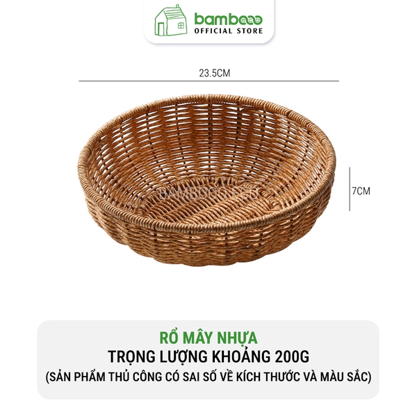 Rổ mây nhựa
