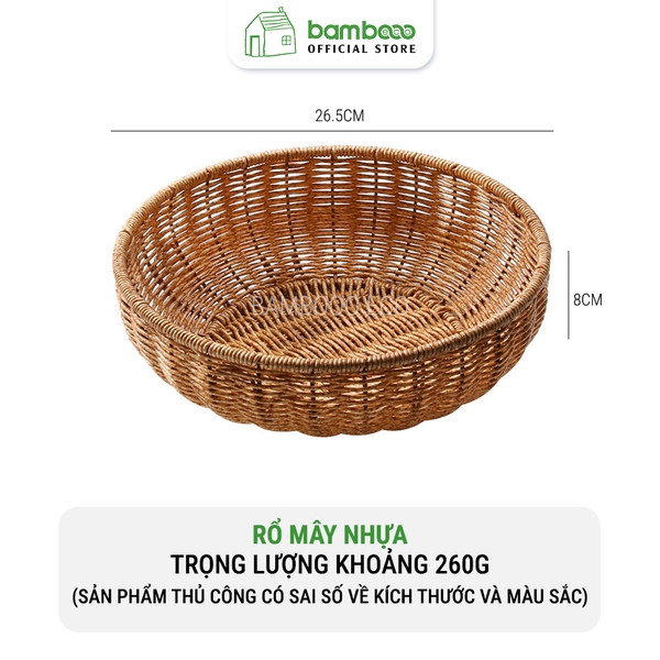 Rổ mây nhựa