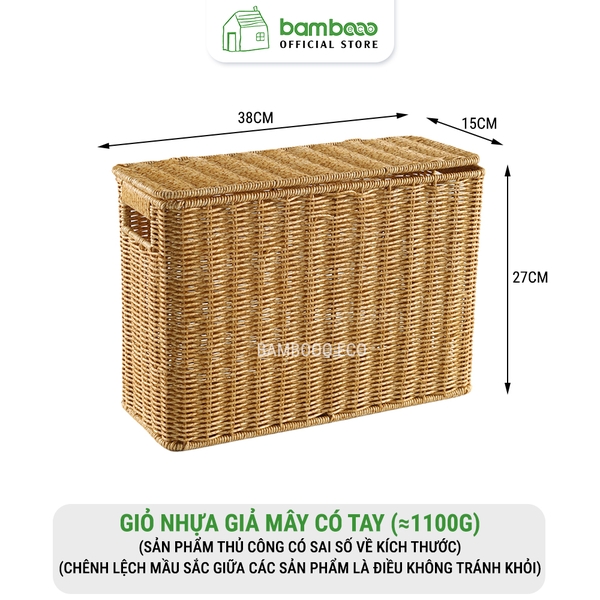 Giỏ nhựa giả mây