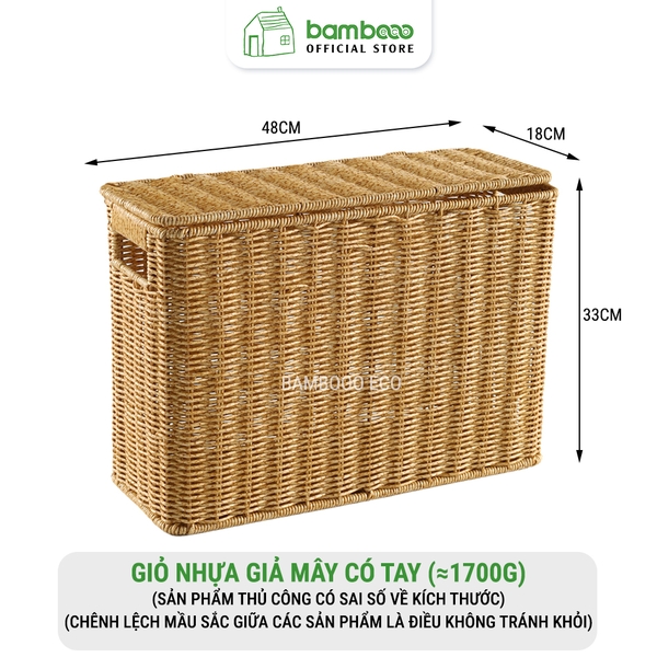 Giỏ nhựa giả mây