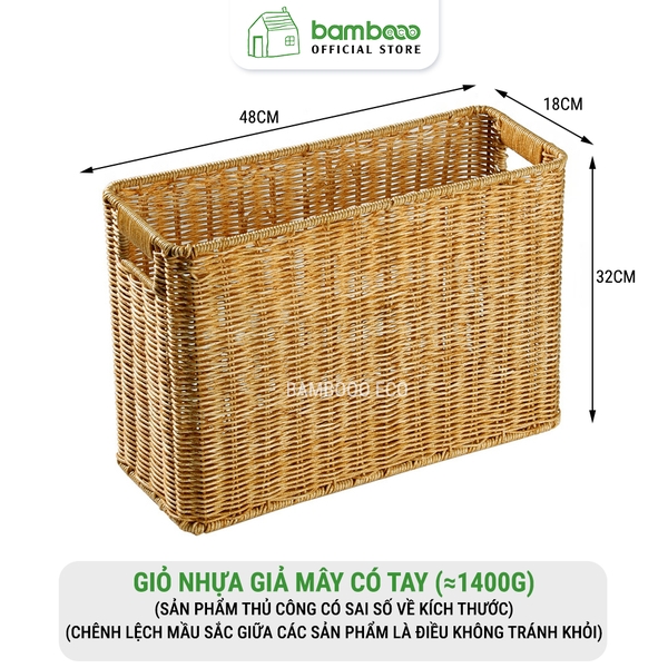 Giỏ nhựa giả mây