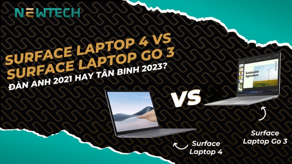 So sánh Surface Laptop 4 với Surface Laptop Go 3