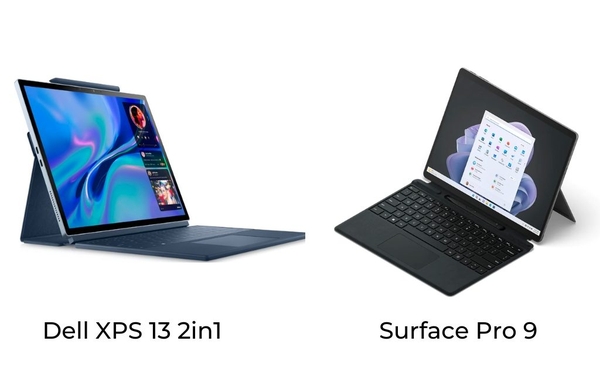 So sánh Dell XPS 2in1 vs Surface Pro 9, máy nào tốt hơn?