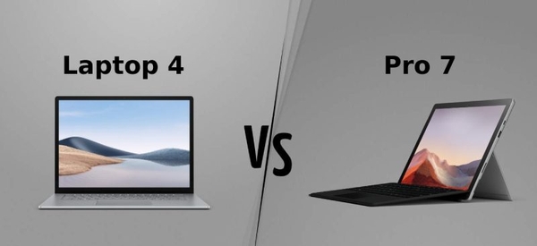 So sánh Surface Laptop 4 Và Surface Pro 7