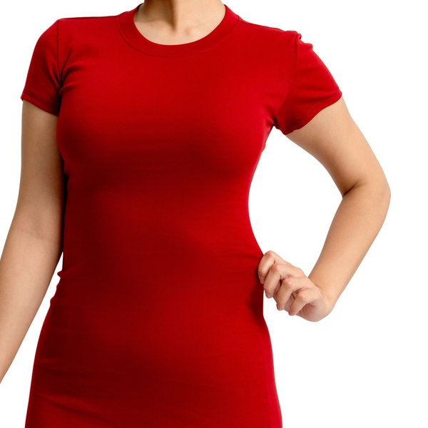 DDC1 - Đầm Đuôi Cá Dáng Dài Ôm Body Cổ Tròn Tay lửng 134cm