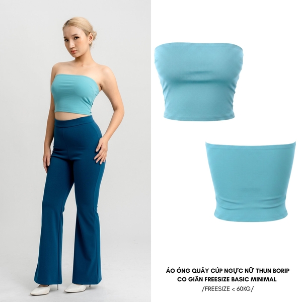A5 - Áo Ống, Quây Cúp Ngực Croptop Nữ 2 Lớp Thun Borip