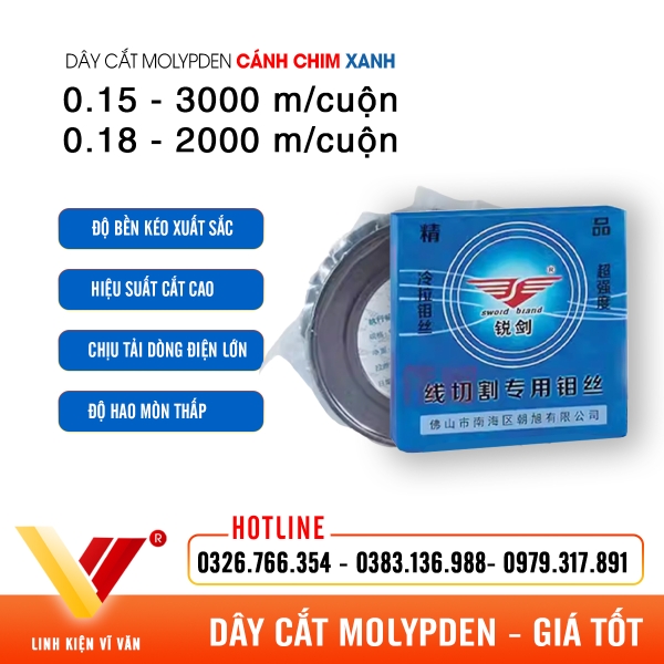 Dây cắt Molipden Cánh Chim Xanh chính hãng | Vĩ Văn