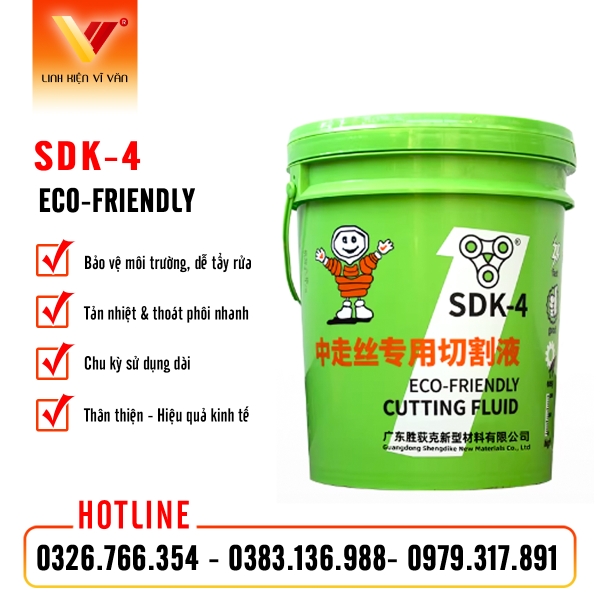 Dầu cắt dây SDK-4 Shengdike Chính hãng | Thân thiện môi trường | Vĩ Văn