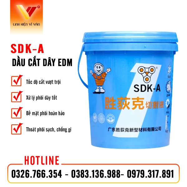 Dầu cắt dây SDK-A chính hãng | Giải pháp cắt phôi dày, tốc độ cao