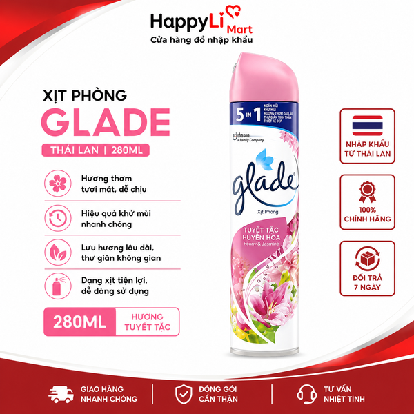 Xịt phòng Glade | Thái Lan | 280ml