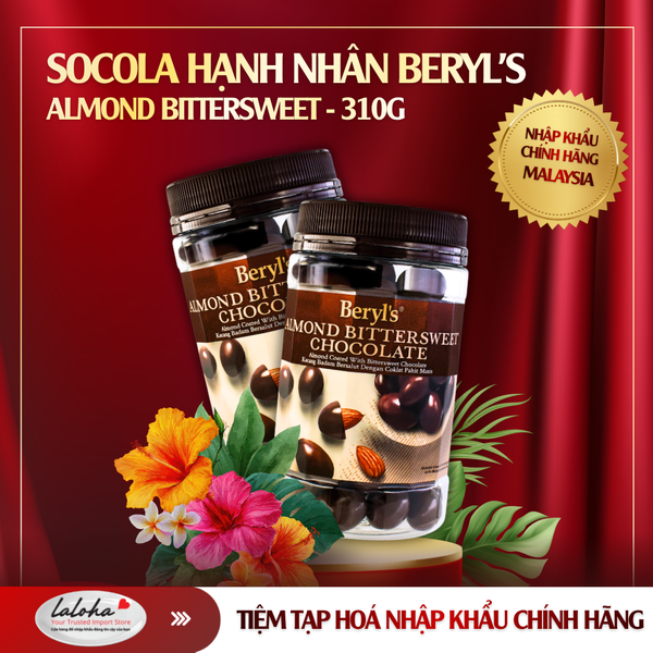 SOCOLA | BERYLS - MALAYSIA | ALMOND BITTERSWEET | 310G