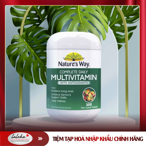 VIÊN UỐNG BỔ SUNG VITAMIN TỔNG HỢP & KHOÁNG CHẤT | NATURE'S WAY - ÚC | 100V