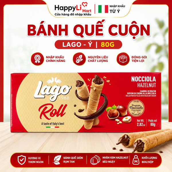Bánh Quế Cuộn | Lago - Ý | 80g