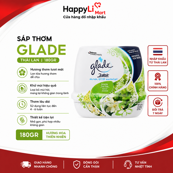 Sáp thơm Glade | Thái Lan | 180gr