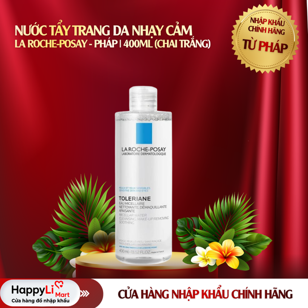 NƯỚC TẨY TRANG DA NHẠY CẢM | LA ROCHE-POSAY - PHÁP | 400ML (CHAI TRẮNG)