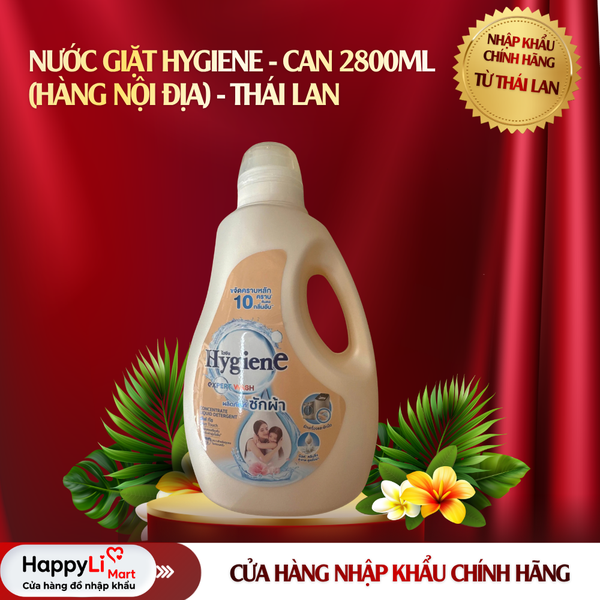 Nước Giặt Hygiene (Hàng Nội Địa) - Thái Lan Can 2800ml