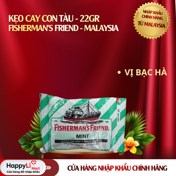 Kẹo Cay Con Tàu | Fisherman's Friend - Malaysia | 22gr