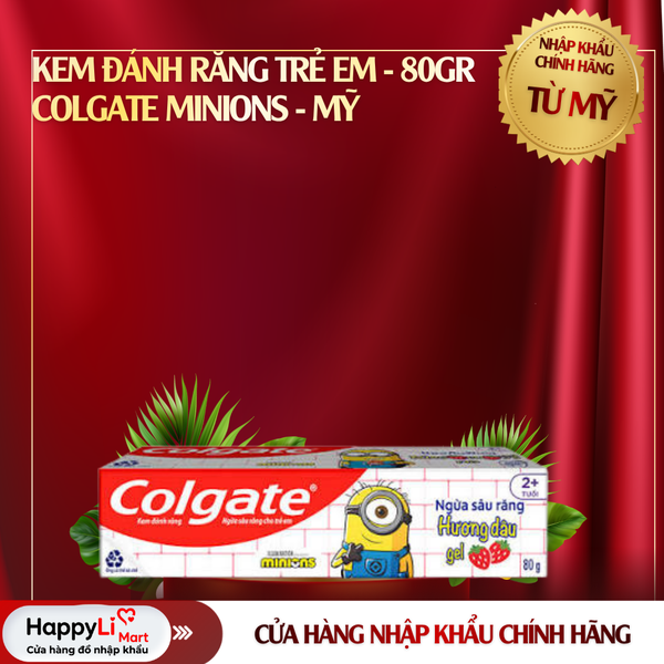 Kem Đánh Răng Trẻ Em | Colgate Minions - Mỹ | 80gr