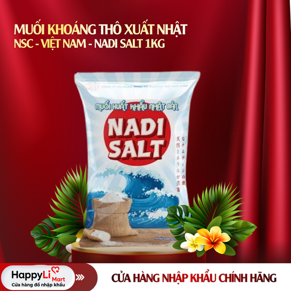 Muối Khoáng Thô Xuất Nhật | NSC - Việt Nam | Nadi Salt | 1kg