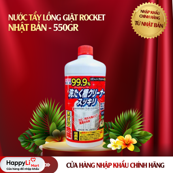 Nước tẩy lồng giặt Rocket - Nhật Bản 550gr