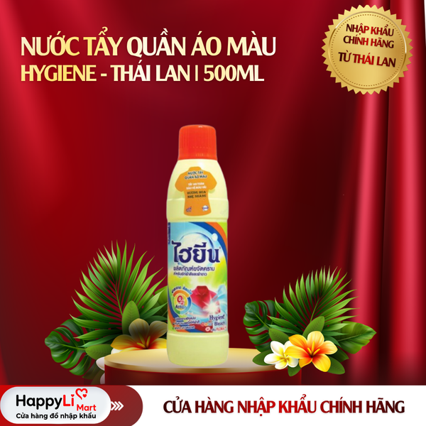 Nước Tẩy Quần Áo Màu | Hygiene - Thái Lan | 500ml & 250ml