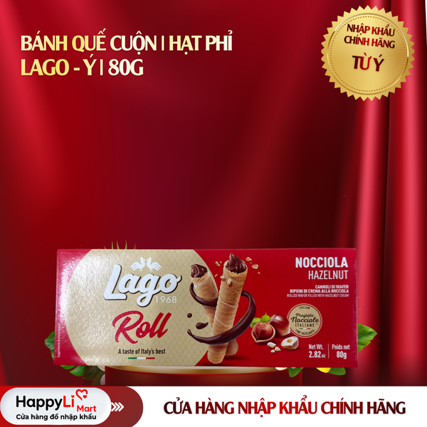 Bánh Quế Cuộn | Lago - Ý | 80g