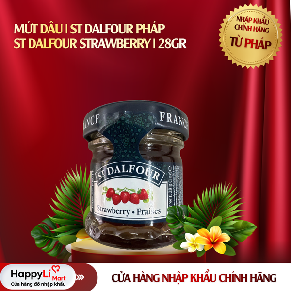 MỨT DÂU | ST DALFOUR PHÁP | ST DALFOUR STRAWBERRY | 28GR