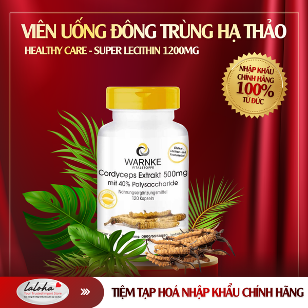 VIÊN UỐNG ĐÔNG TRÙNG HẠ THẢO | WARNKE - ĐỨC | 500MG - 120 VIÊN