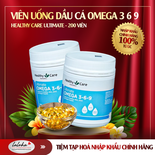 OMEGA 3-6-9 | HEALTHY CARE - ÚC | 200 VIÊN