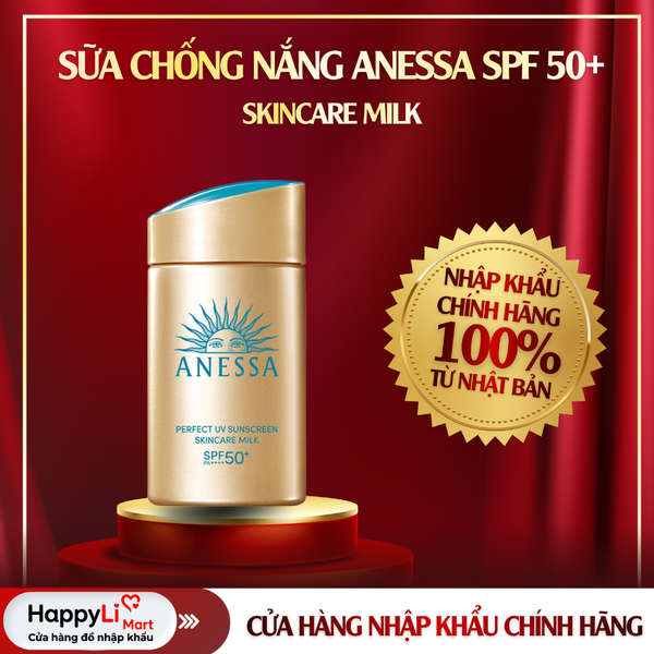 Sữa Chống Nắng Anessa Nhật - Skincare Milk – Dưỡng Da, Kiềm Dầu 60ml