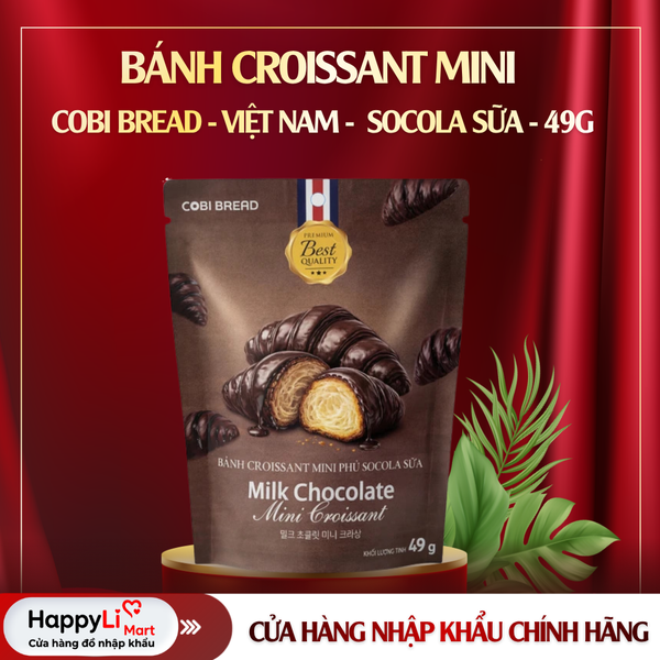 BÁNH CROISSANT MINI | COBI BREAD - VIỆT NAM | SOCOLA SỮA | 49G