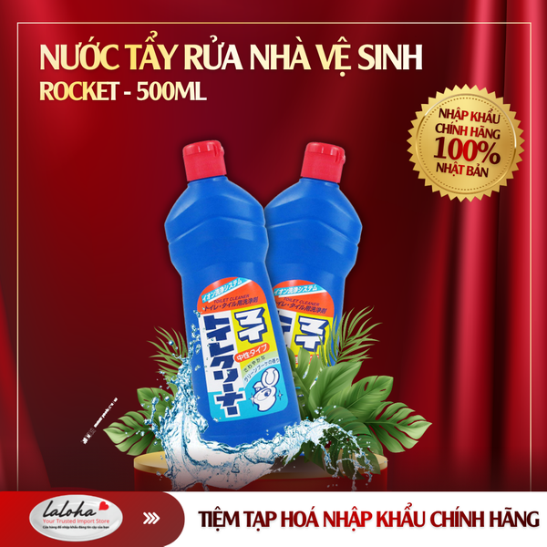 NƯỚC TẨY RỬA NHÀ VỆ SINH | ROCKET - NHẬT BẢN | 500ML (CHAI XANH NẮP ĐỎ)