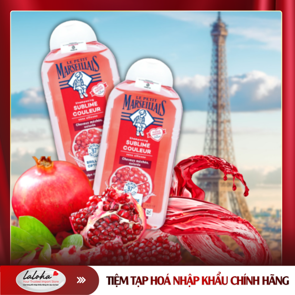 DẦU GỘI BẢO VỆ MÀU TÓC | LE PETIT MARSEILLAIS - PHÁP | LỰU HỮU CƠ | 250ML