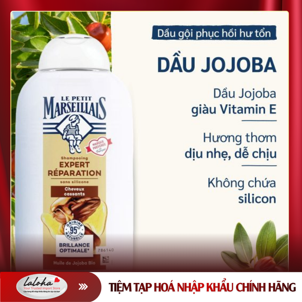DẦU GỘI PHỤC HỒI CHUYÊN SÂU | LA PETIT MARSEILLAIS - PHÁP | DẦU JAJOBA | 250ML
