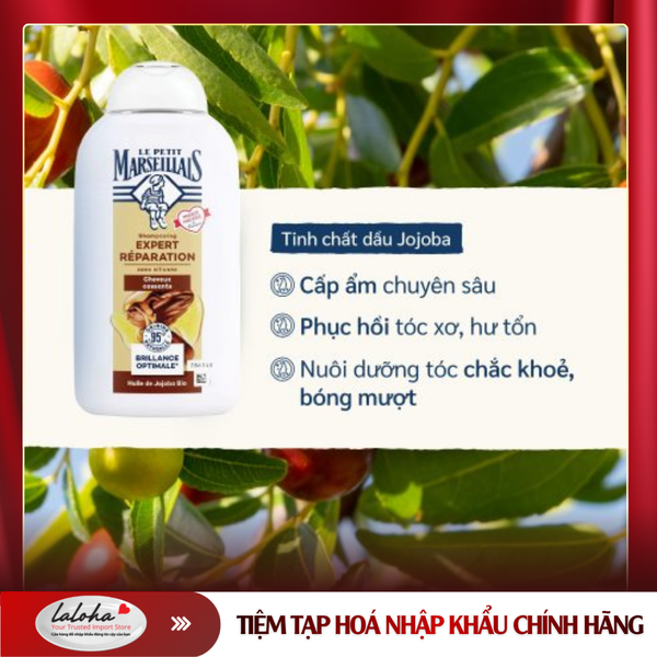 DẦU GỘI PHỤC HỒI CHUYÊN SÂU | LA PETIT MARSEILLAIS - PHÁP | DẦU JAJOBA | 250ML