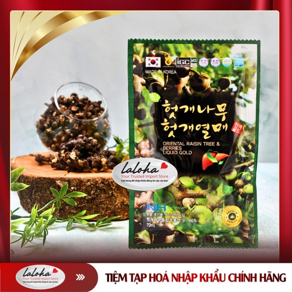 NƯỚC MÁT GAN NHO KHÔ PHƯƠNG ĐÔNG | MSBIO - HÀN QUỐC | 70ML-30 GÓI/HỘP