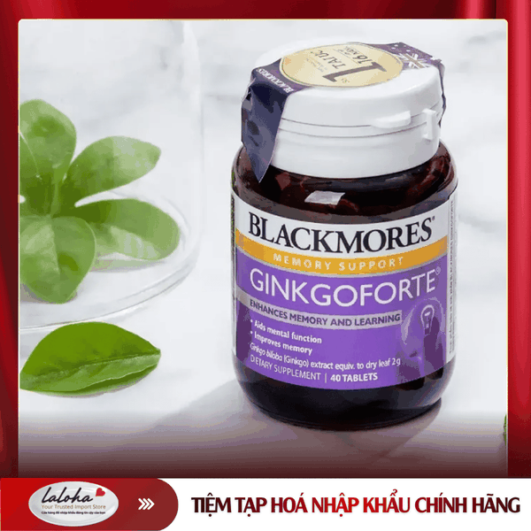 VIÊN UỐNG HỖ TRỢ GIẢM TIỀN ĐÌNH | BLAKMORES - ÚC | GINKGO FORTE | 40V