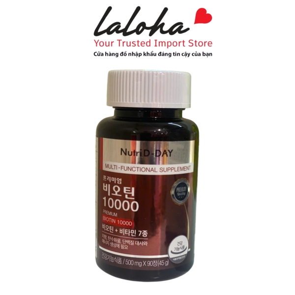 VIÊN UỐNG BIOTIN | NUTRI D DAY - HÀN QUỐC | 1000MG
