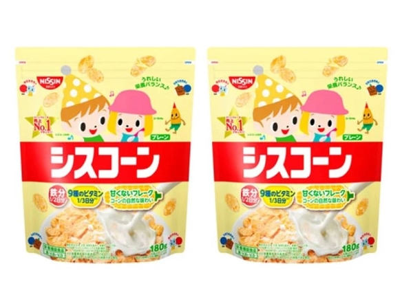 NGŨ CỐC DINH DƯỠNG CHO BÉ VỊ BẮP |  NISSIN – NHẬT BẢN | CISCORN PLAIN |180G (TÚI VÀNG)