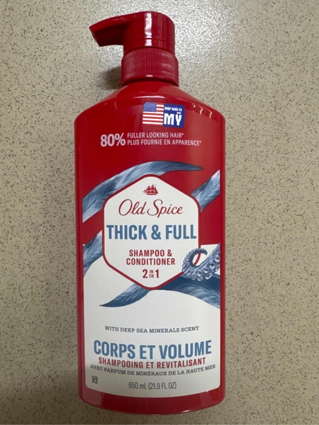 Gội Xả 2in1 Old Spice Thick & Full | Mỹ |650ml