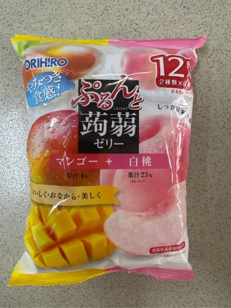 Thạch Trái Cây Orihiro - Nhật Bản 240g (12 gói nhỏ)