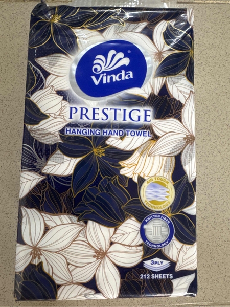 Khăn Giấy Vinda Prestige 4D Treo Tường Cao Cấp 3 Lớp 212 Tờ