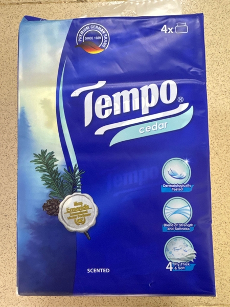 Khăn giấy gói rút TEMPO | Đức | (4 gói)