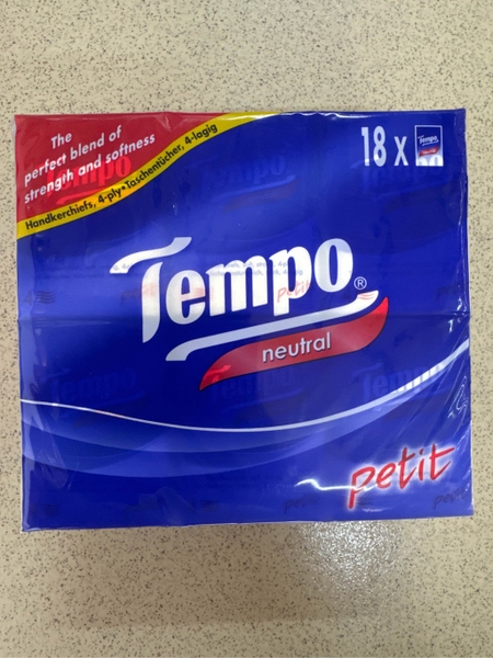 Khăn giấy bỏ túi TEMPO PETIT - Đức (18 gói)